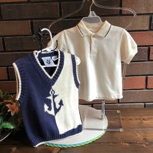Boys 2 Pc. Vest & Shirt Size 24  Mos. Goodland